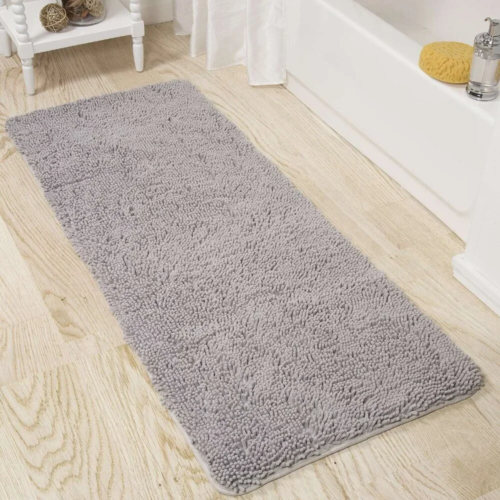 Lavish Home Chenille Bathroom Rug 58